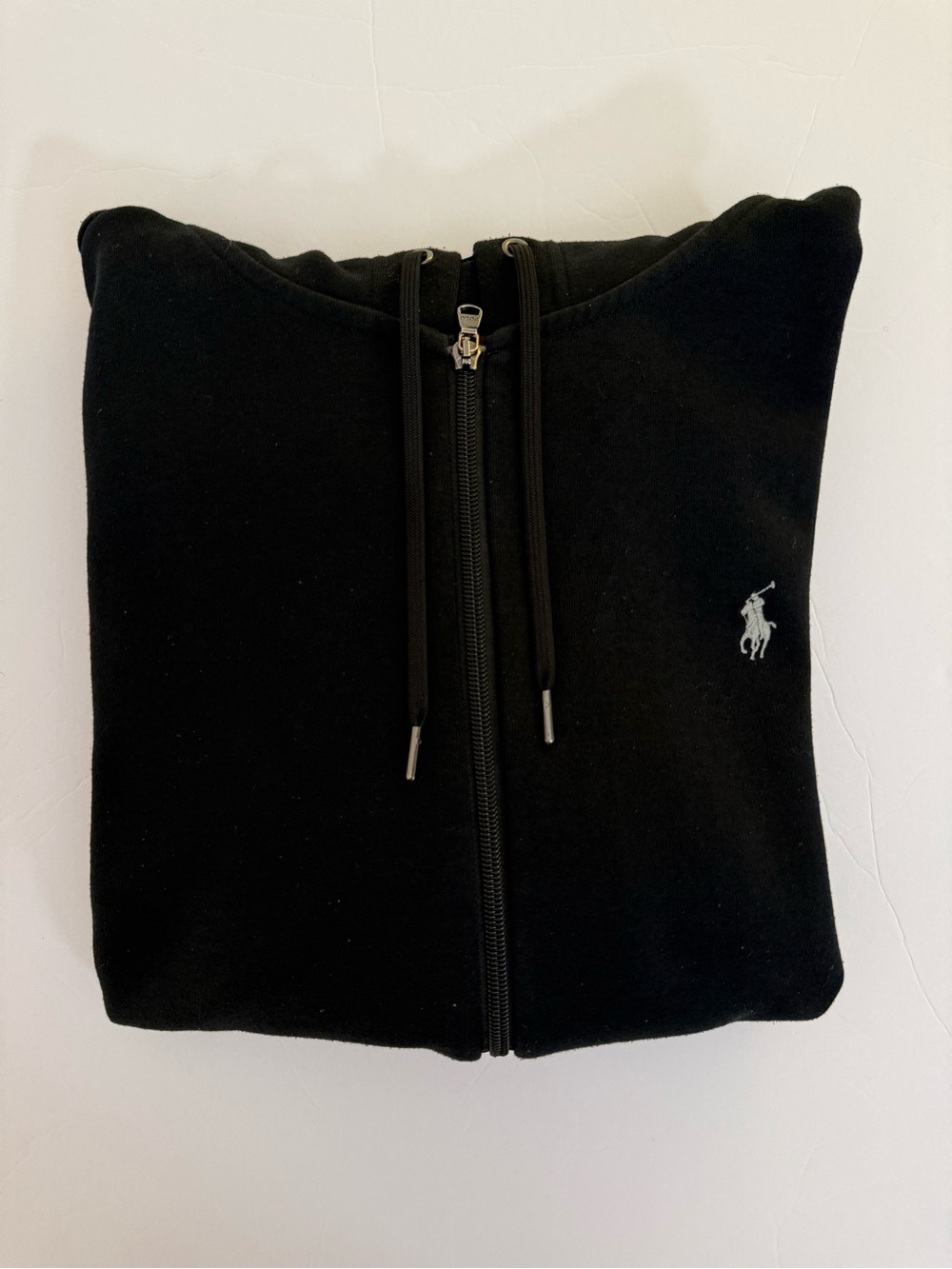 Polo Ralph Lauren Black Double Knit Zip Hoodie Men’s Large - Picture 10 of 10
